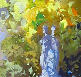 Фрагмент Fountain in gerania