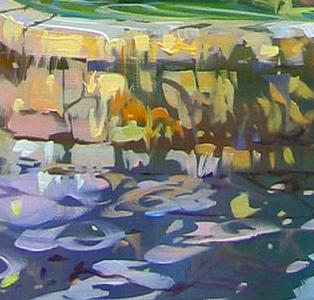 Фрагмент Fountain in gerania