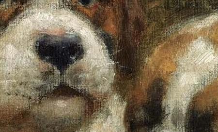 Фрагмент FOUR CURIOUS SAINT BERNARDS PUPPIES