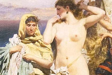 Фрагмент Фрина на празднике Посейдона в Элевсине. 1889.