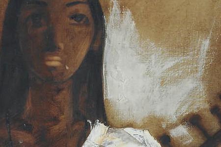 Фрагмент Girl Playing a Sitar