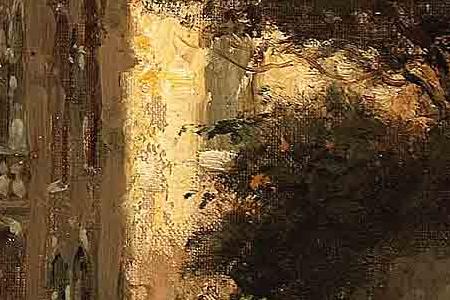 Фрагмент Gondola on a venetian canal