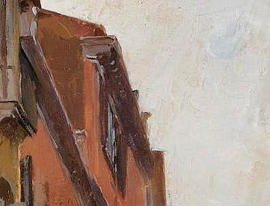 Фрагмент GONDOLA ON A VENETIAN CANAL