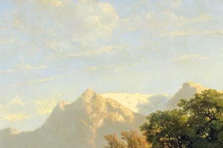 Фрагмент Горное озеро