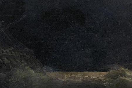 Фрагмент Горящий корабль