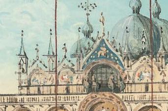 Фрагмент he Doge s Palace and Basilica San Marco Venice