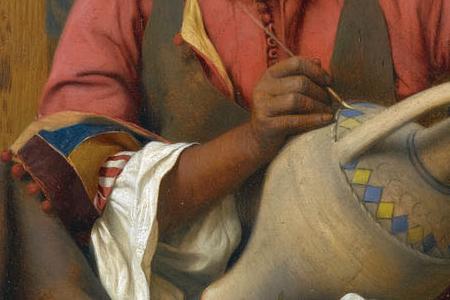 Фрагмент Художник за работой