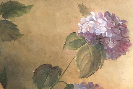 Фрагмент Hydrangeas in Violet