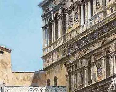 Фрагмент Il cortile di Palazzo Ducale Venezia