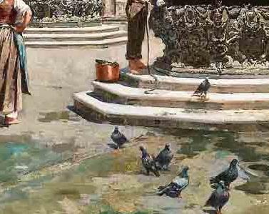 Фрагмент Il cortile di Palazzo Ducale Venezia