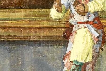 Фрагмент Интерьер с китайской фигуркой