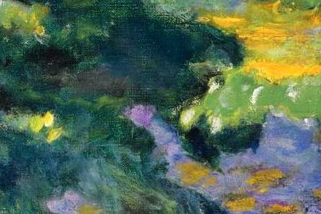 Фрагмент JARDIN À VERNON OR PAYSAGE AU BORD DE LA SEINE