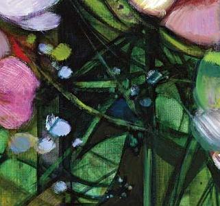 Фрагмент Jeux de fleurs sur la chemin e