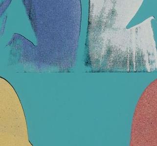 Фрагмент JOSEPH BEUYS STATE четыре портрета бирюза