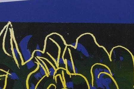 Фрагмент KIKU сине-голубой