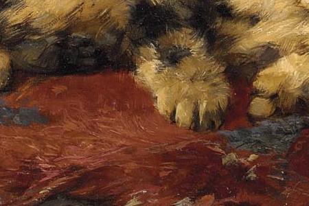 Фрагмент Kittens in a Basket