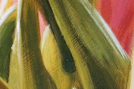 Фрагмент Композиция из красных тюльпанов