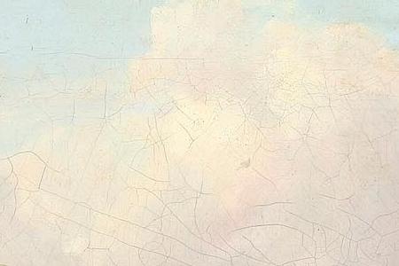 Фрагмент Коровы пасуться в поле