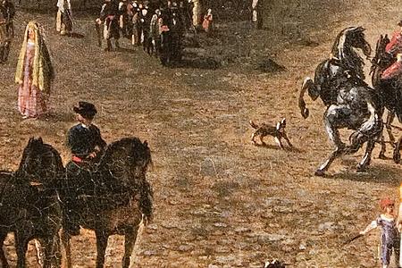 Фрагмент Красная площадь в Москве.1801.