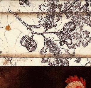 Фрагмент Курочка в серо-голубом