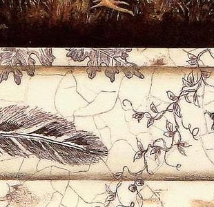 Фрагмент Курочка в серо-голубом