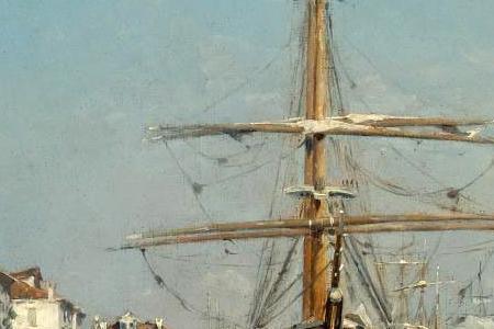 Фрагмент LA CHIESA GESUATI FROM THE CANALE DELLA GIUDECCA, VENICE