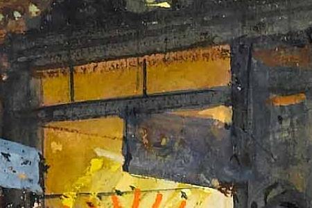 Фрагмент La Porte Saint Denis le soir Paris