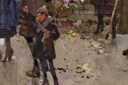 Фрагмент LA PORTE SAINT DENIS, PARIS