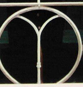 Фрагмент Lady on a beachside veranda flanked by gentleman