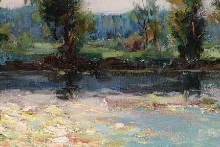 Фрагмент LAKE LANDSCAPE