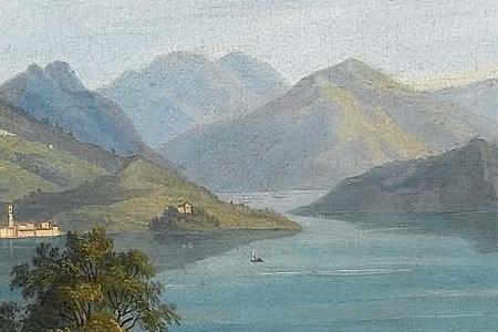 Фрагмент Lake Maggiore with the Borromean Islands