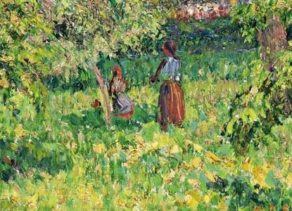 Фрагмент LE GRAND NOYER AU PRINTEMPS ERAGNY