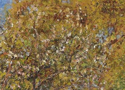 Фрагмент Le grand noyer matin Eragny