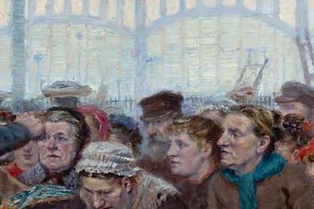 Фрагмент LES HALLES CRIEE AU POISSON FISH AUCTION