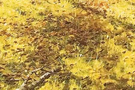 Фрагмент Лес осенью. 1908.