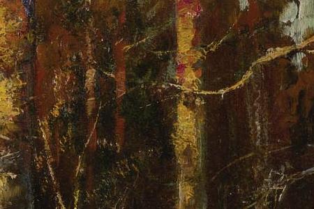 Фрагмент Лес зимой