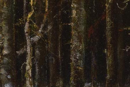 Фрагмент Лес зимой