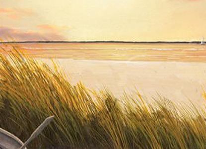 Фрагмент Лодка на пляже с белым песком