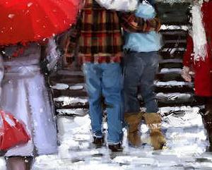 Фрагмент Лондонский вечер зимой