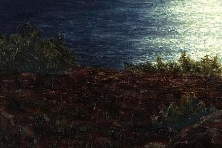 Фрагмент Луна над водой