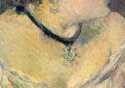 Фрагмент Мадам Метте Гоген в вечернем платье