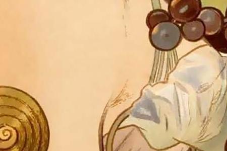 Фрагмент Мадам с виноградом