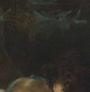 Фрагмент Мальчик и девочка за завтраком