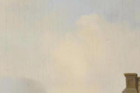 Фрагмент MANY FIGURES IN A DUTCH TOWN