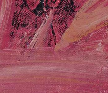 Фрагмент MAO с мазками кисти  на темно розовом