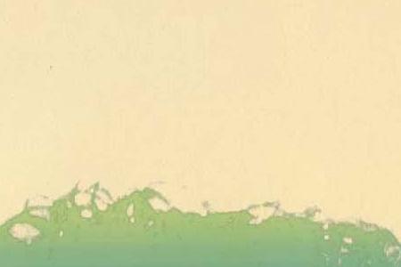 Фрагмент MICHAEL JACKSON портрет на желтом фоне