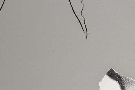 Фрагмент MICK JAGGER в лоскутах с черным квадратом