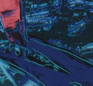 Фрагмент MOONWALK синее свечение