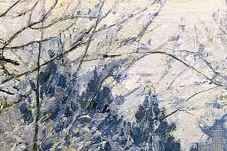 Фрагмент Морозное утро. 1957.