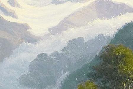 Фрагмент MOUNTAIN LANDSCAPE